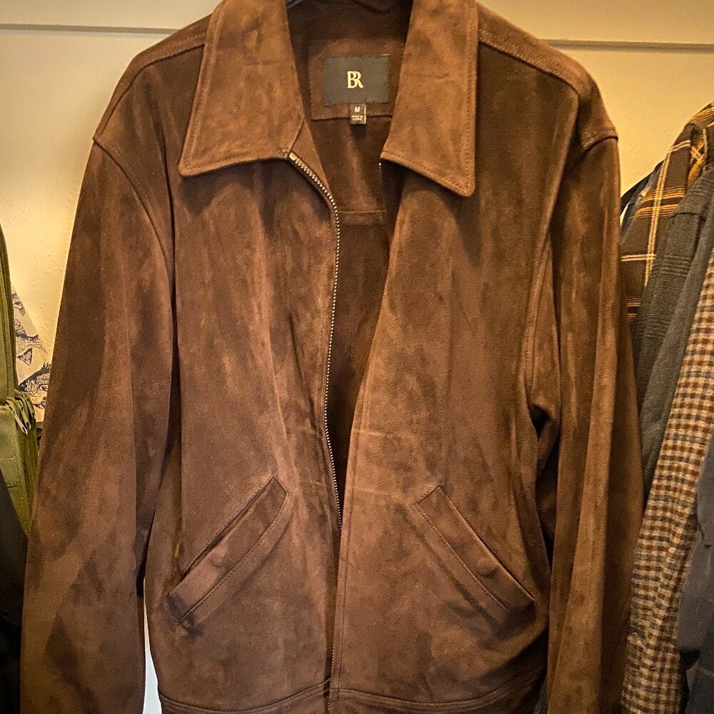Suede Garage Jacket (Banana Republic)
